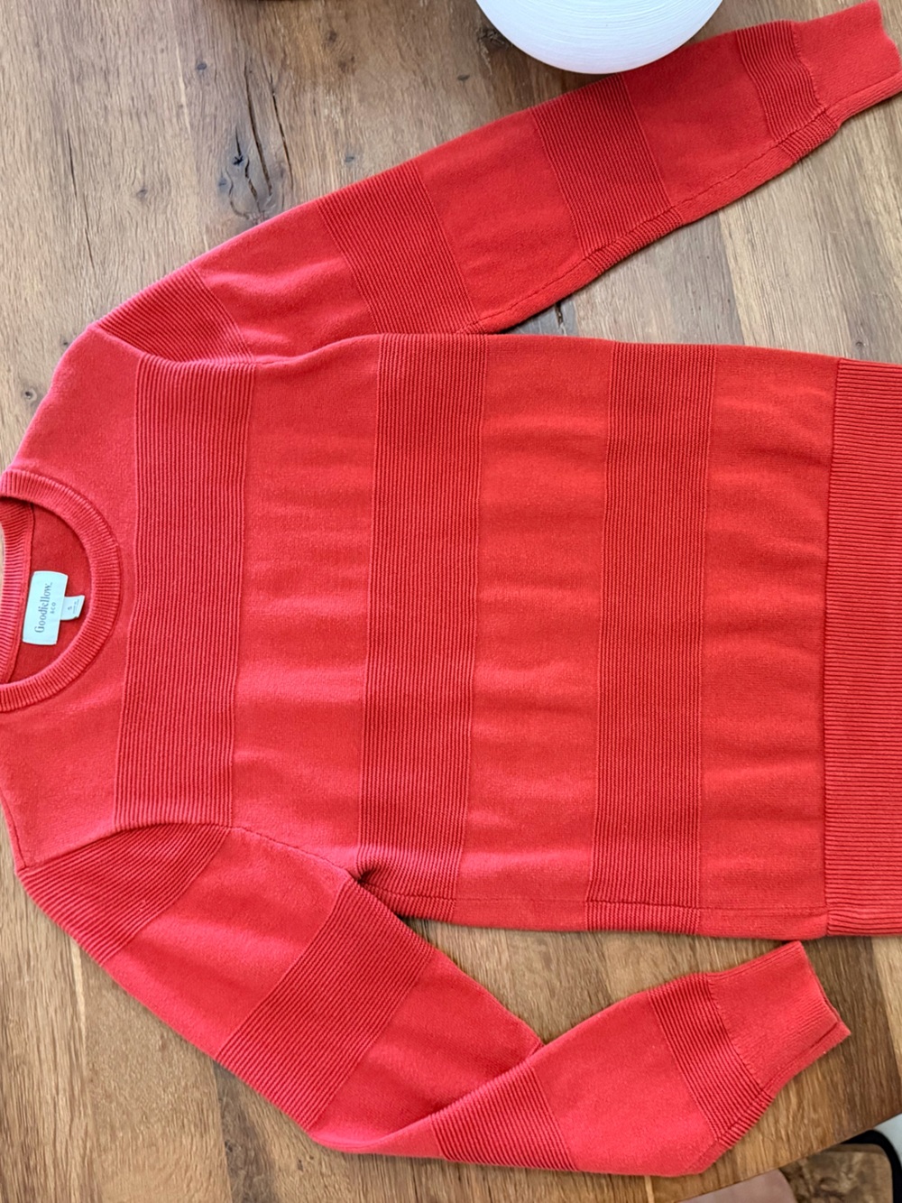 Goodfellow & Co Men’s Bright Red Textured Crewneck Sweater